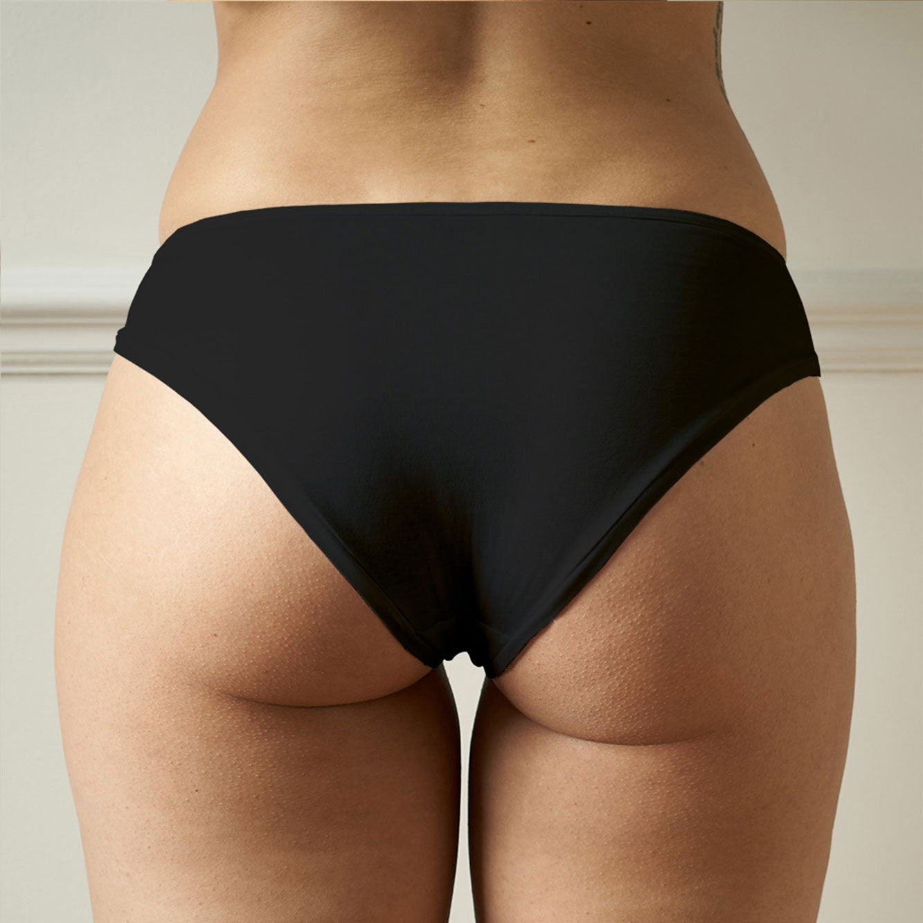 FEM Organic Cotton Underwear for Women Full Brief Women's Panties - 3 pk  Black at  Women's Clothing store